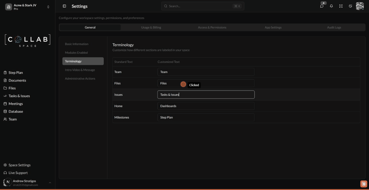 Appearance Settings
