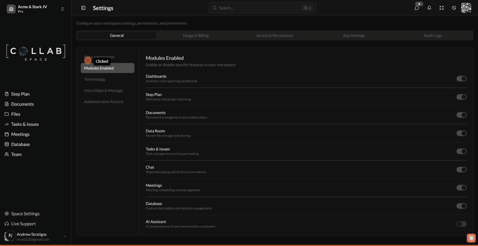 General Settings